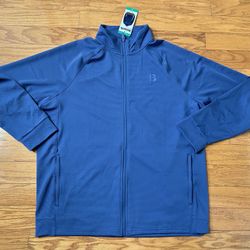NWT Bench Men's full zip Blue Jacket Size XL