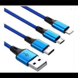 (Qty 10)3 in 1 Multi USB Fast Charging and Data Transfer Keychain