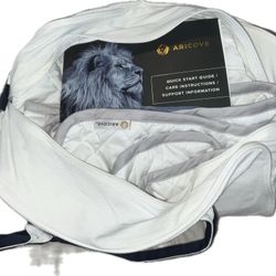 Aricove Cooling Weighted Blanket 10 lbs Twin Size for Adults Lux Heavy Blanket