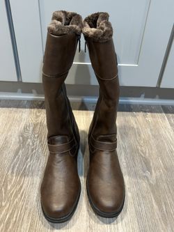 Brown Leather Women's Boots