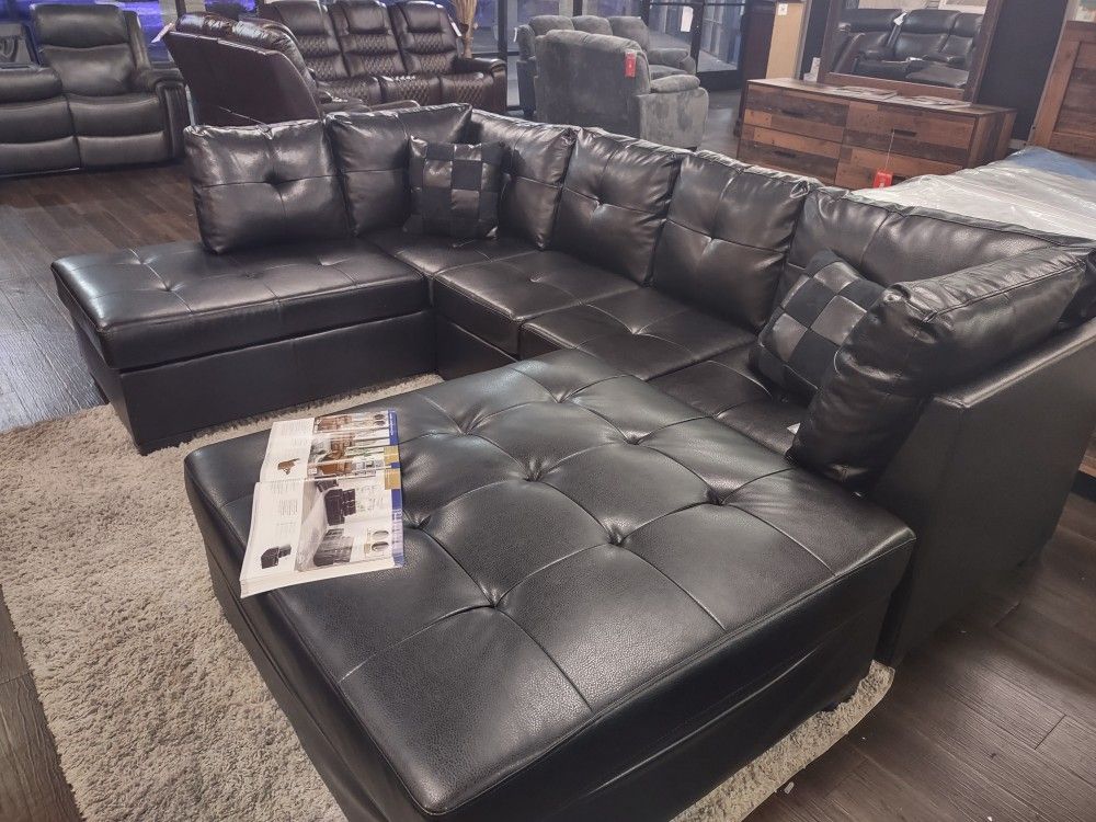 New Leather Sectional Sofa With Real Leather