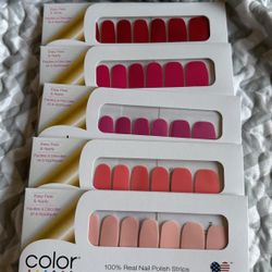 Red And Pink Color Street Nail Polish 