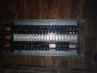 Breaker panel w breakers