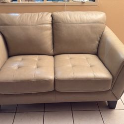 Leather Sofa And Love Seat 