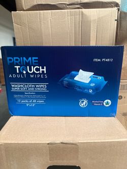 Adult wet wipes washcloth disposable non alcoholic, with aloe Vera and vitamin E