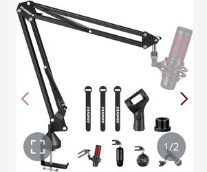 Microphone Arm,Aokeo AK-35 Microphone Desk Stand-Microphone Suspension Boom Scissor Arm Stand For Blue Yeti,Blue Snowball ICE,QuadCast,Elgato