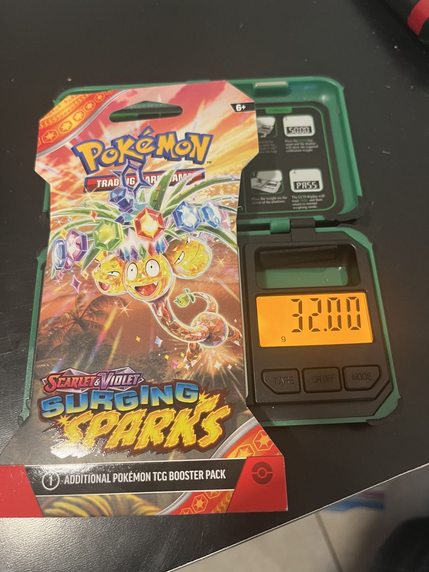 Surging Sparks TCG Pokemon - Lot of 6 Heavy Sleeved ( 32g and up ). SIR Possible?