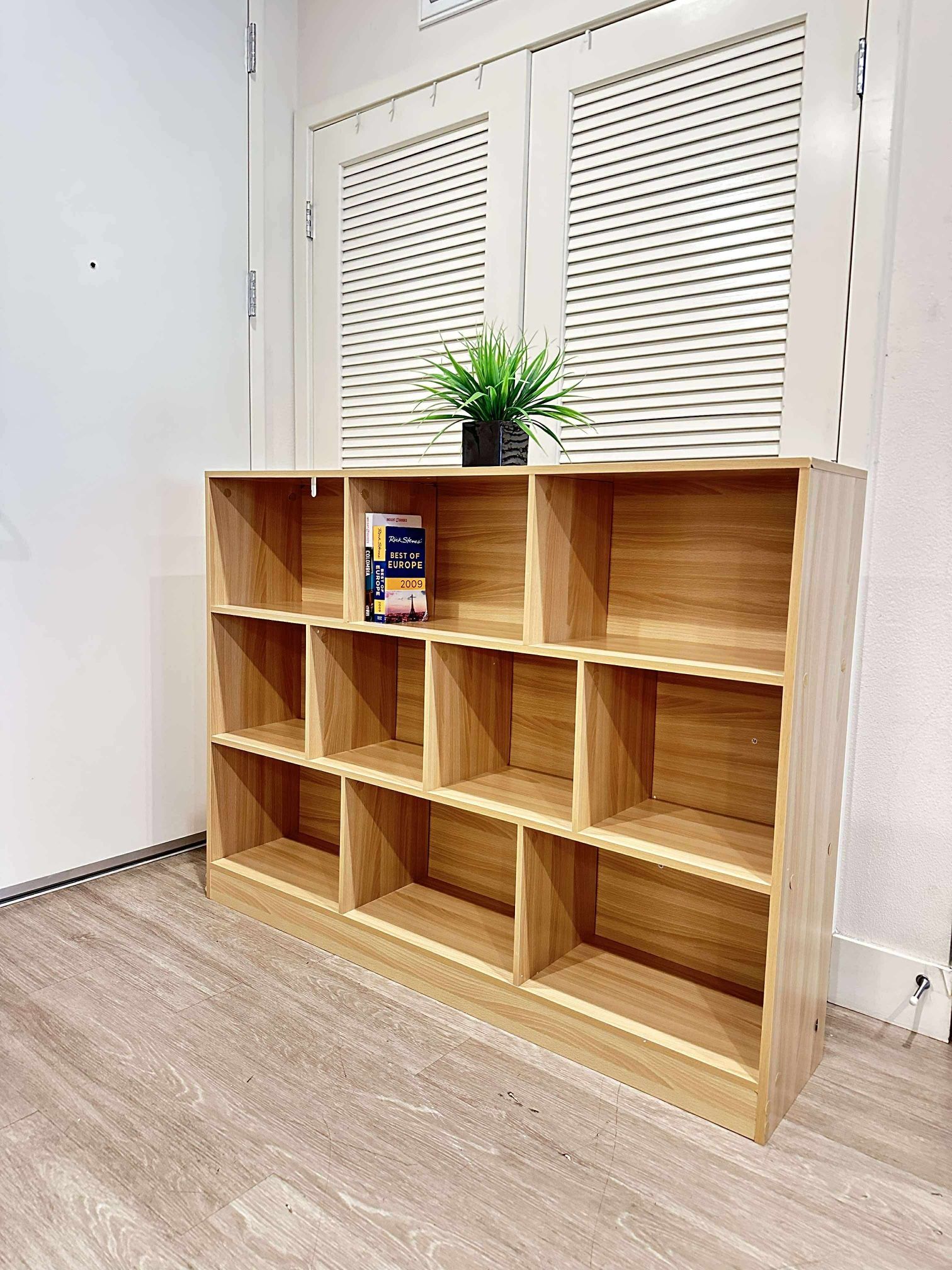 Toddlers, Kids Wood Bookshelf, 3-Tier Open Shelf Bookcase, T-13