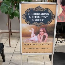 2 Side Standing Advertising Poster