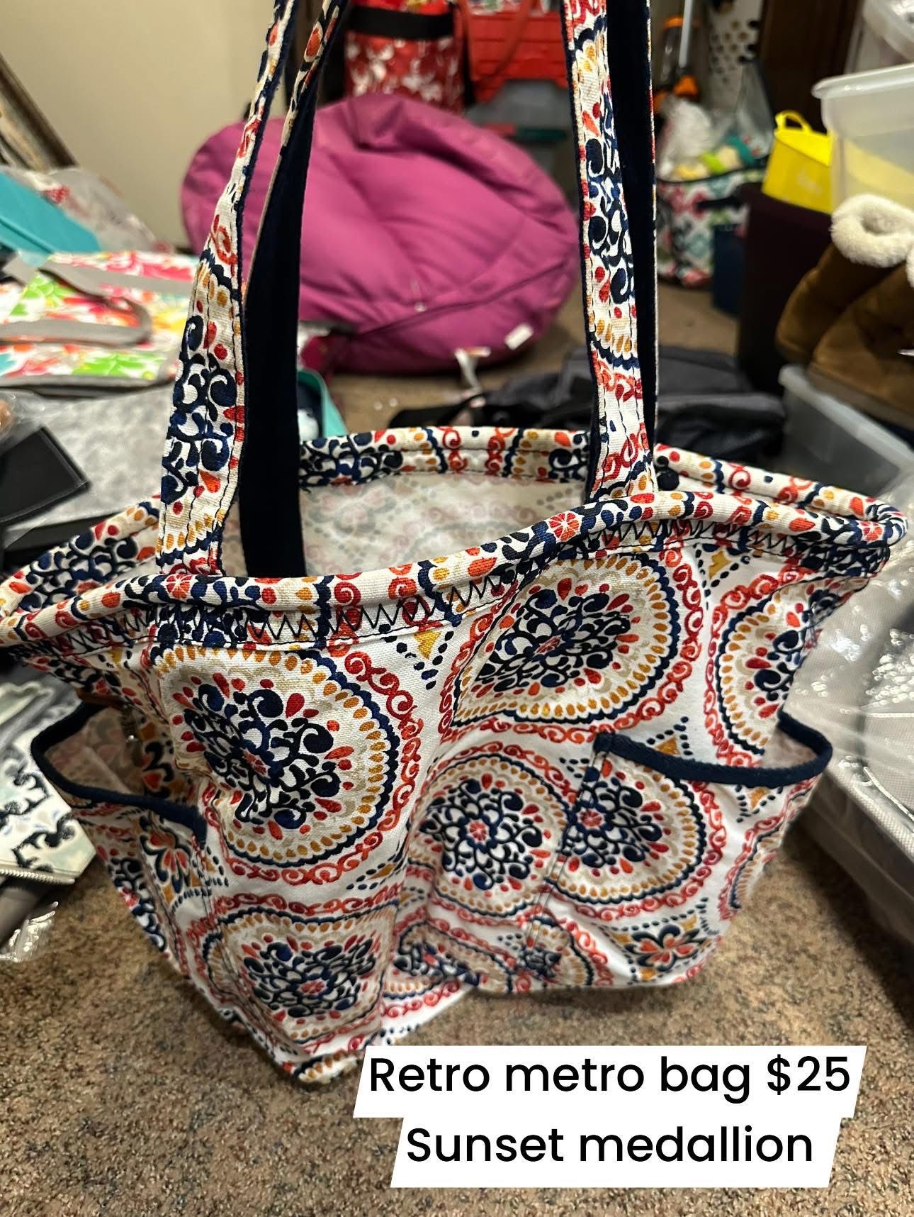 Thirty One Retro Metro Sunset Medallions Tote
