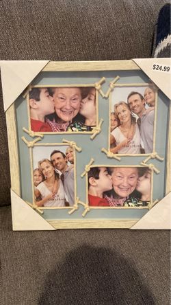 New in package nautical frame with for picture openings.