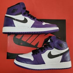 Jordan 1 Court Purple