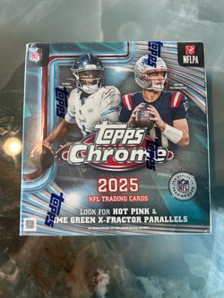 2025 Topps Chrome nfl mega box