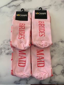 Brand new SockArt Socks Bridesmaid wedding gift 4 pair