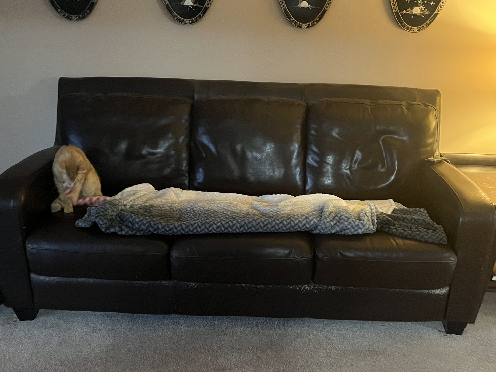 Leather Couch And Chair