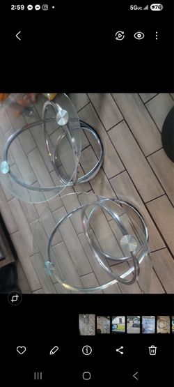 Glass end table