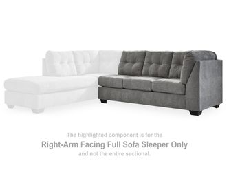 Marleton Gray Right-Arm Facing Full Sofa Sleeper   5530583