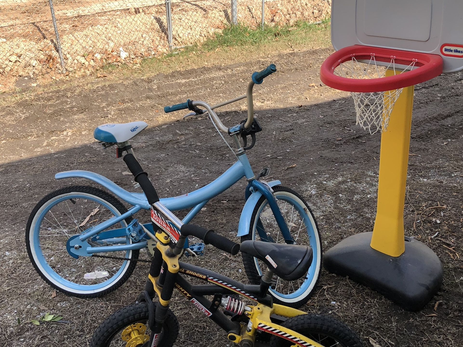 Bikes And Basketball Hoop