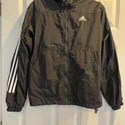 Vintage Adidas 3-STRIPES Women's Windbreaker Jacket (M)