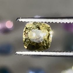 1.05Ct Natural Unheated Yellow Sri Lankan Sapphire