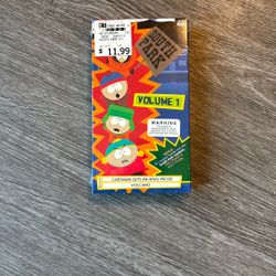 South Park VOL 1  Sealed VHS 