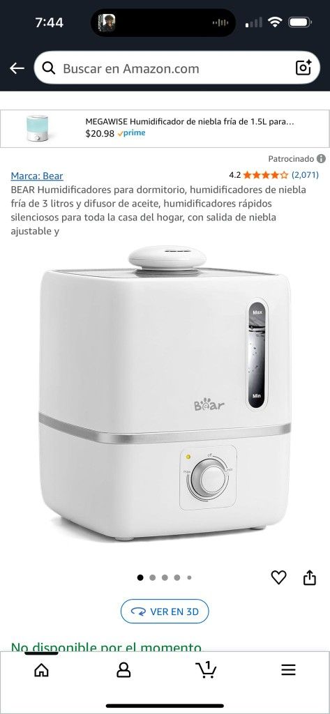 Humidifier cool mist