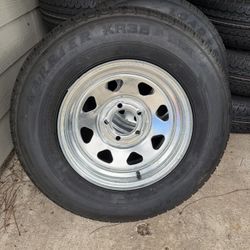 New 205-75-14inch With 5-lug Galvanized Rims.  In Stock.  Cheap.  