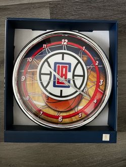WinCraft LA Clippers Chrome Wall Clock
