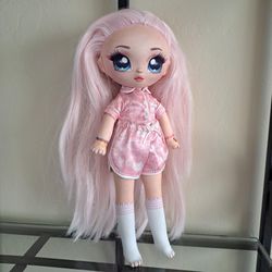 Na Na Na Surprise Teens Slumber Party Mila Rose Fashion Doll pink kitty pajamas