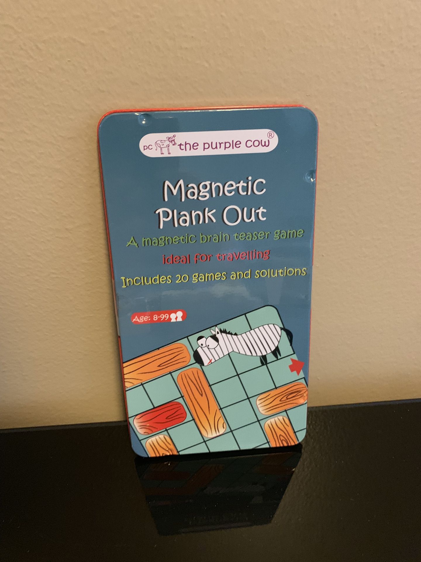 The Purple Cow Magnetic Travel Plank Out Game