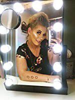 Makeup Vanity Mirror with Lights,Hollywood Light-up Professional Mirror with Storage,3 Color Lighting Modes,10x