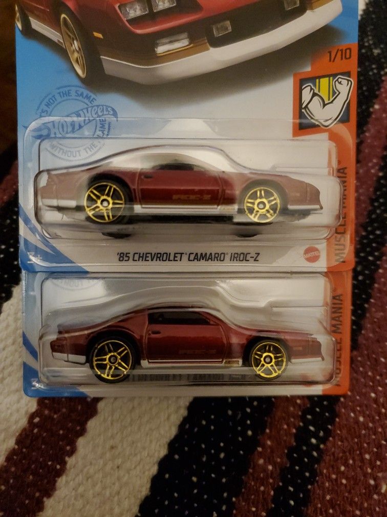 2* HOT WHEELS 85 CHEVROLET CAMARO IROC Z