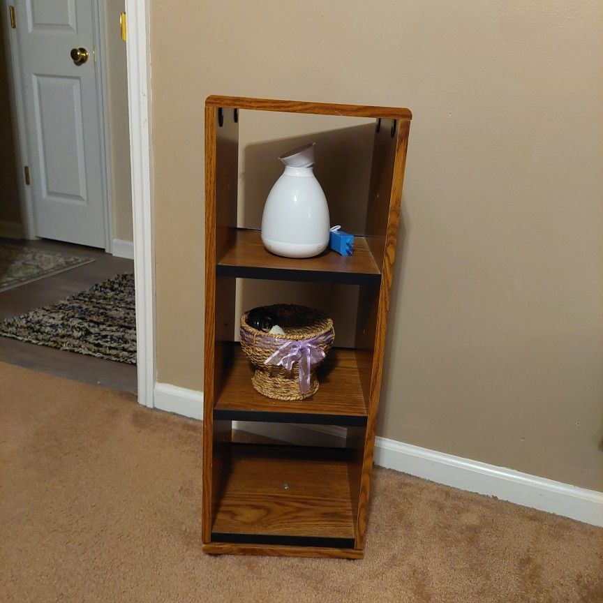 Narrow Wood Bookshelf