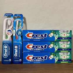 Crest Toothpaste Oral B Toothbrush Bundle