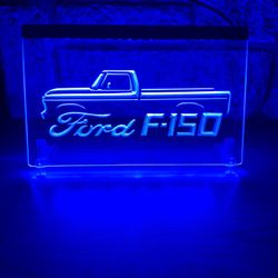 FORD F150 LED NEON LIGHT SIGN 8x12