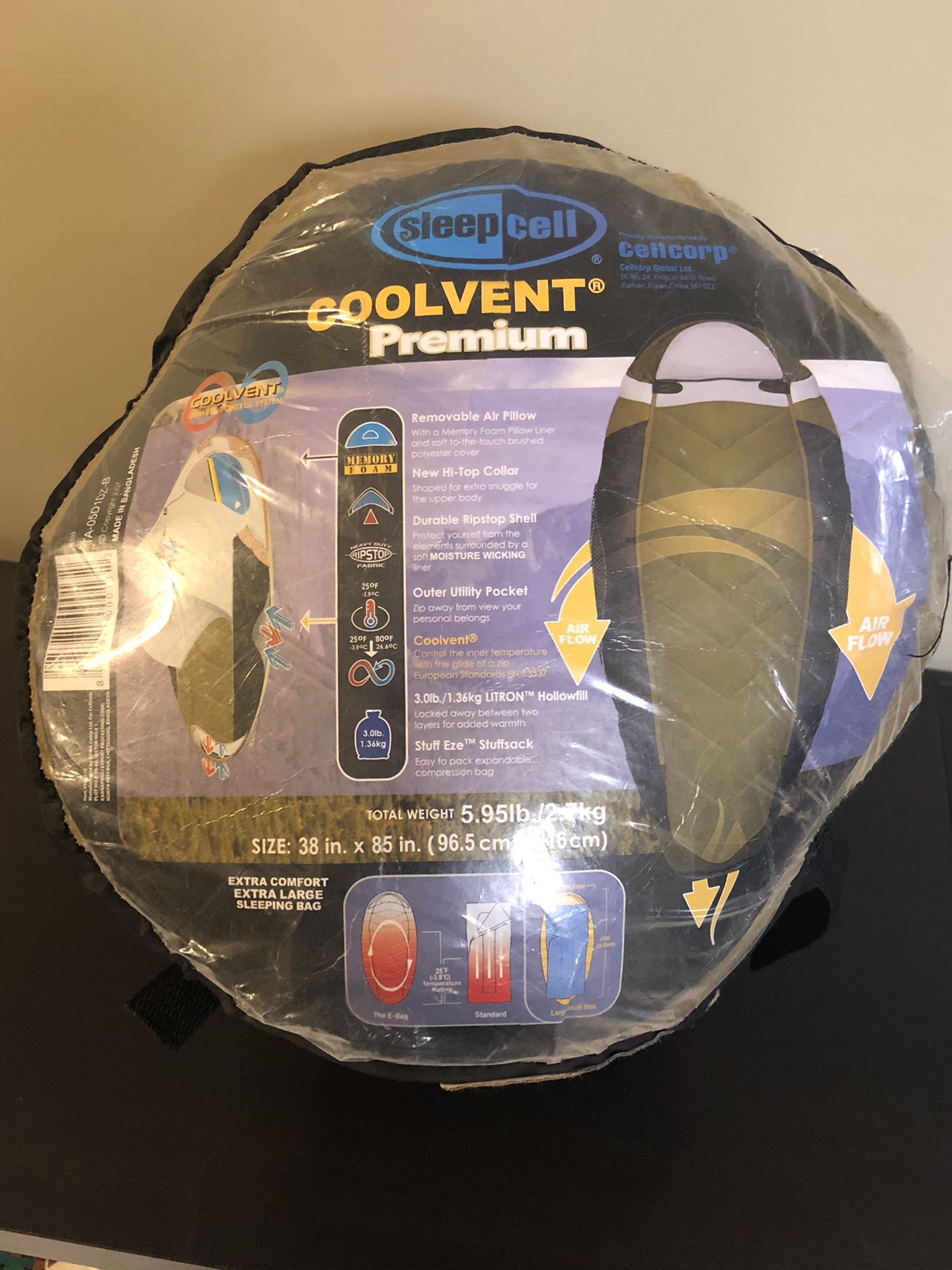 Sleep Cell Coolvent Premium Sleeping Bag