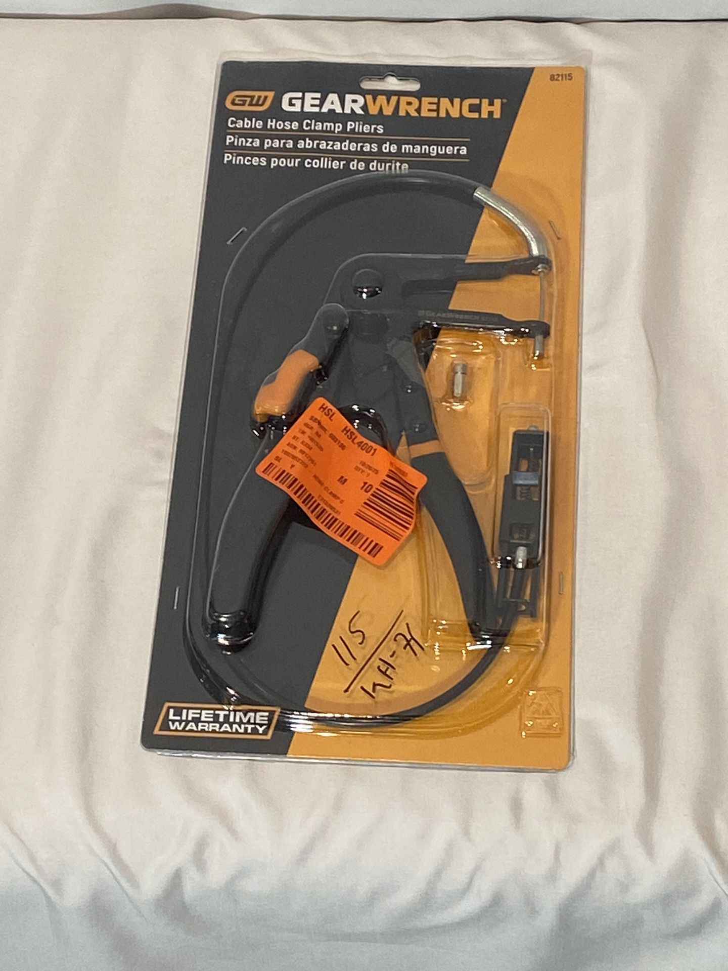 GearWrench 82115 Cable Hose Clamp Pliers Tool Spring Band Remote Tight Areas