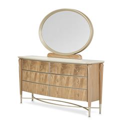 Villa Cherie Caramel Dresser and Mirror