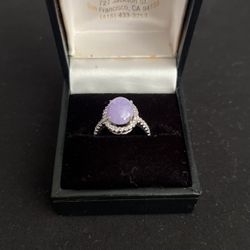 Lavender and Diamonds Ring