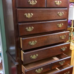 Beautiful Cherry Wood High Boy 7 Ft Tall