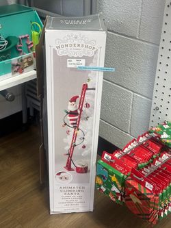 Wondershop Animated Climbing Santa Figurine