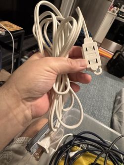 White Extension Cord 
