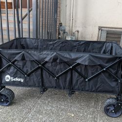 Sekey 48" Long Extended Collapsible Wagon For Sale