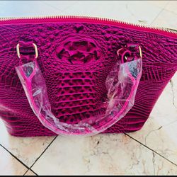 Pink Crocodile Designer Tote Purse Look Alike! 