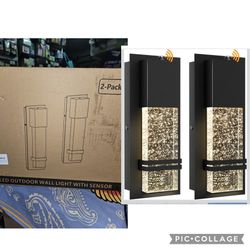 PARTPHONER LED Dusk to Dawn Outdoor Light Fixture Exterior Wall Sconces