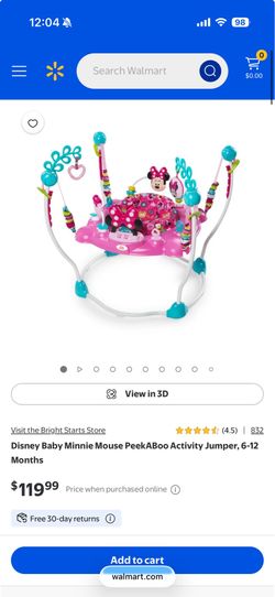 Mini mouse baby jumper