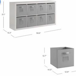 BRAND NEW IN BOX CUBIC ORGANIZER WITH BINS INCLUIDED