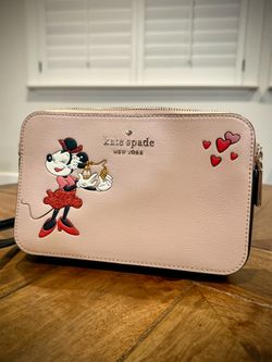 kate spade x Disney Minnie Mouse Crossbody Blush Pink Gold