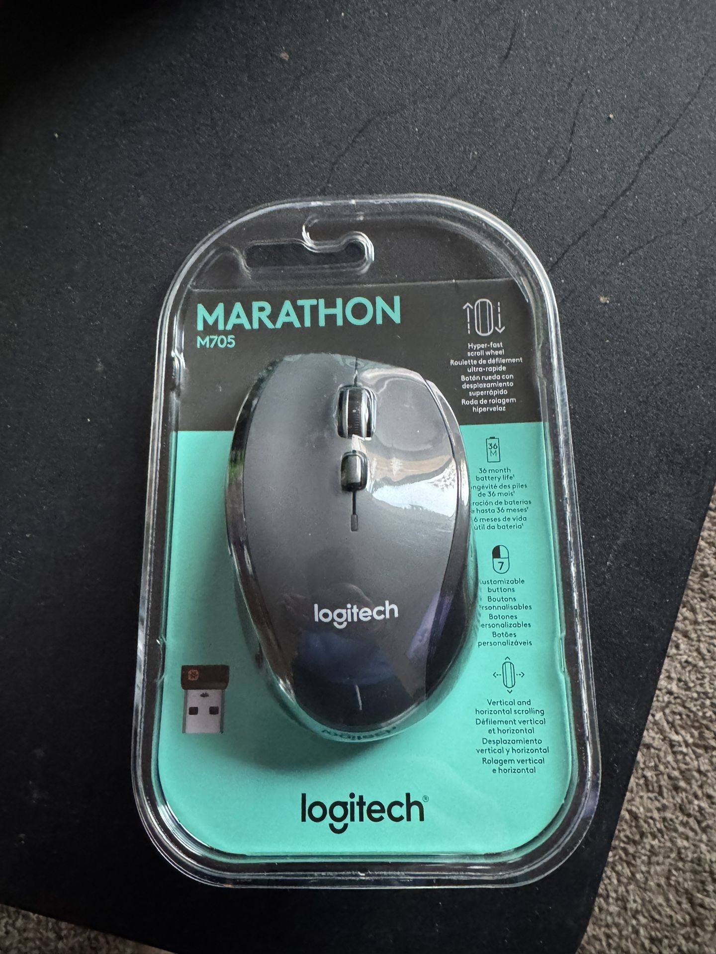 New Logitech Marathon Wireless Mouse