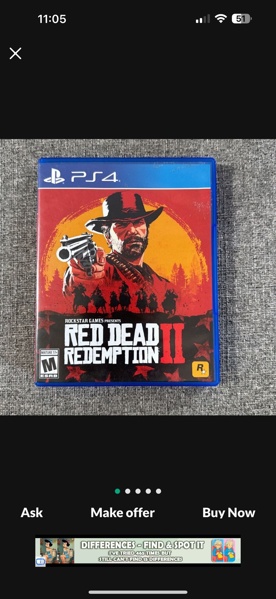PS4- Red Dead Redemption 2.